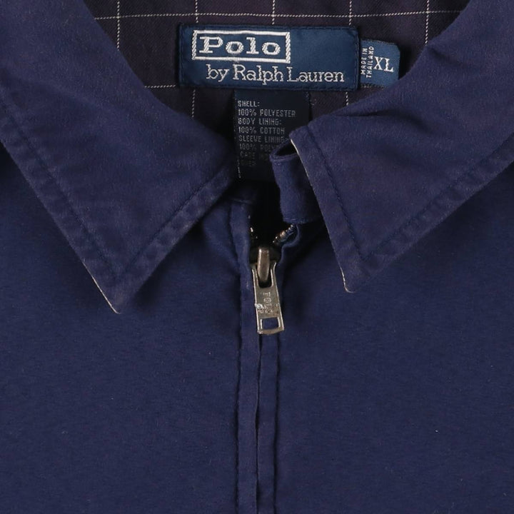 Ralph Lauren POLO by Ralph Lauren Swing Top Sports Jacket Men's XL polyester navy blue type Vintage Second Hand