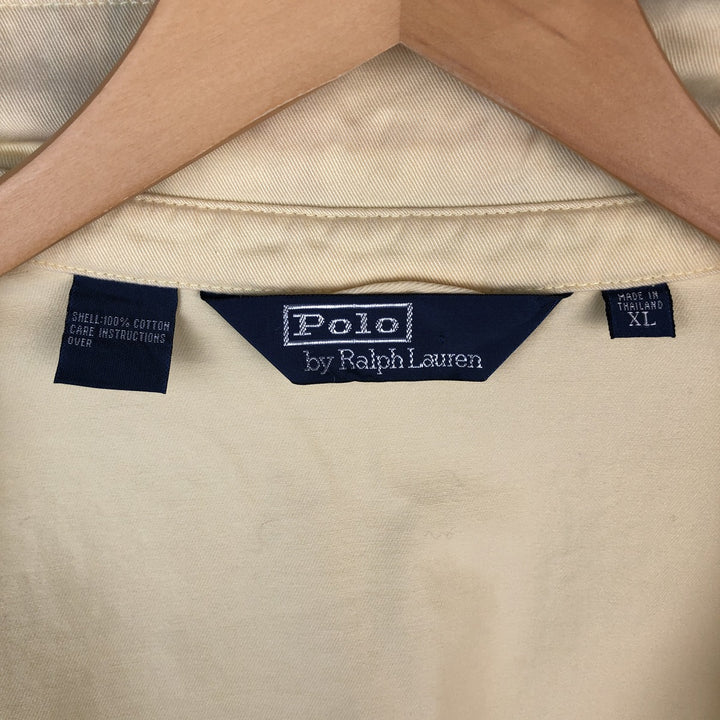 Ralph Lauren POLO by Ralph Lauren Swing Top Sports Jacket Men's XL cotton lemon yellow Vintage Second Hand