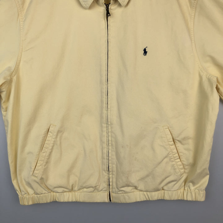 Ralph Lauren POLO by Ralph Lauren Swing Top Sports Jacket Men's XL cotton lemon yellow Vintage Second Hand