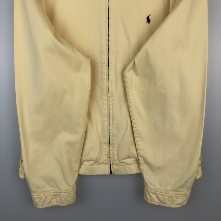 Ralph Lauren POLO by Ralph Lauren Swing Top Sports Jacket Men's XL cotton lemon yellow Vintage Second Hand