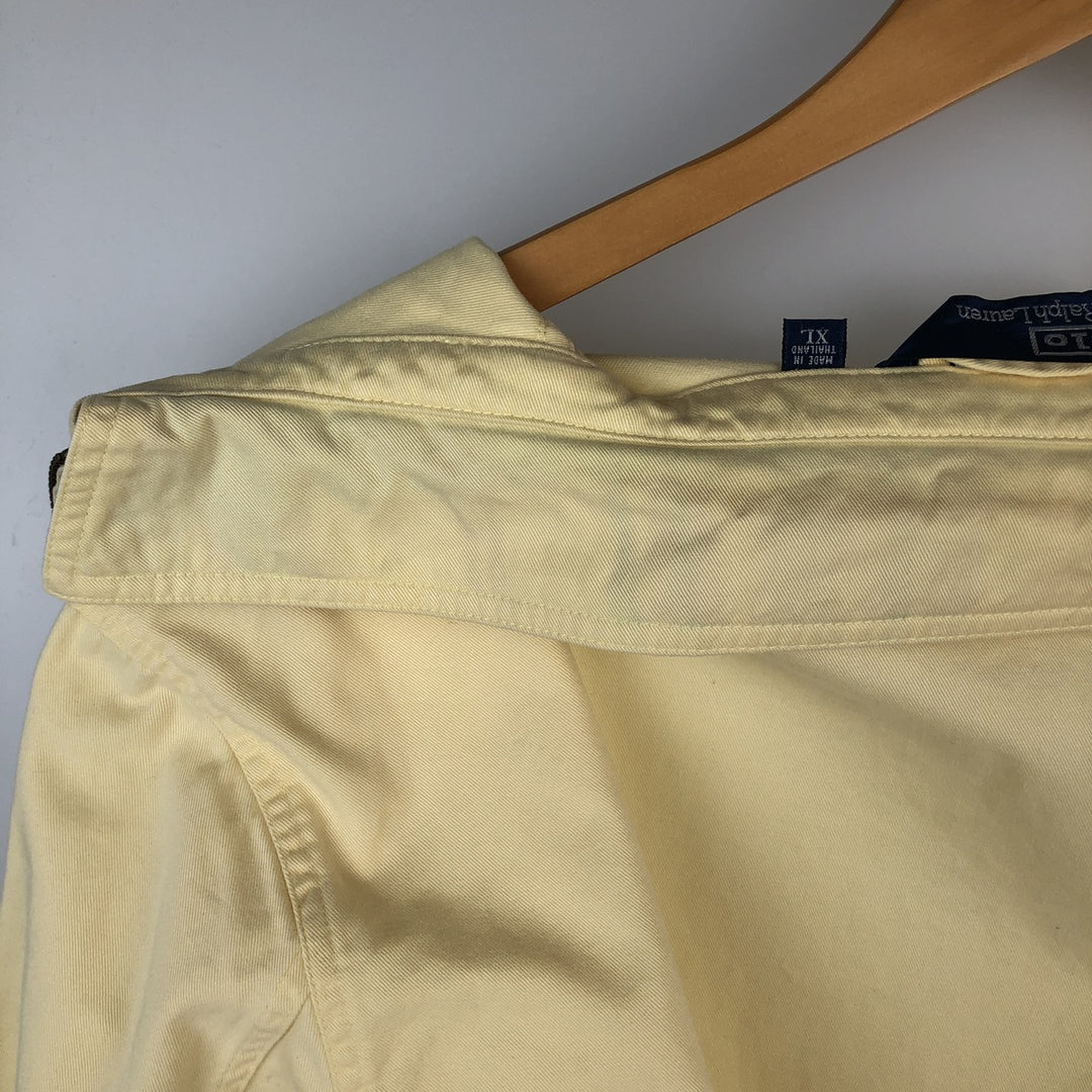 Ralph Lauren POLO by Ralph Lauren Swing Top Sports Jacket Men's XL cotton lemon yellow Vintage Second Hand