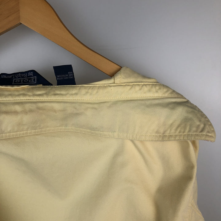 Ralph Lauren POLO by Ralph Lauren Swing Top Sports Jacket Men's XL cotton lemon yellow Vintage Second Hand