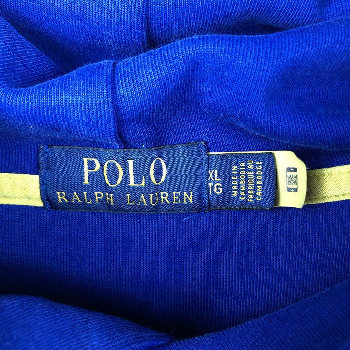 Ralph Lauren POLO RALPH LAUREN Sweatshirt Pullover Hoodie Men's XXL polyester blue type Vintage Second Hand