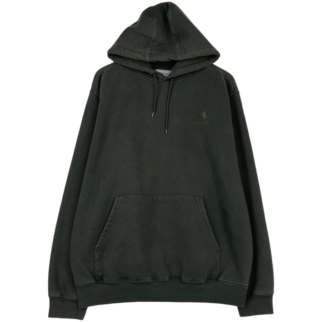 Carhartt Sweat Pullover Hoodie Men's Size L cotton green type Vintage Second Hand