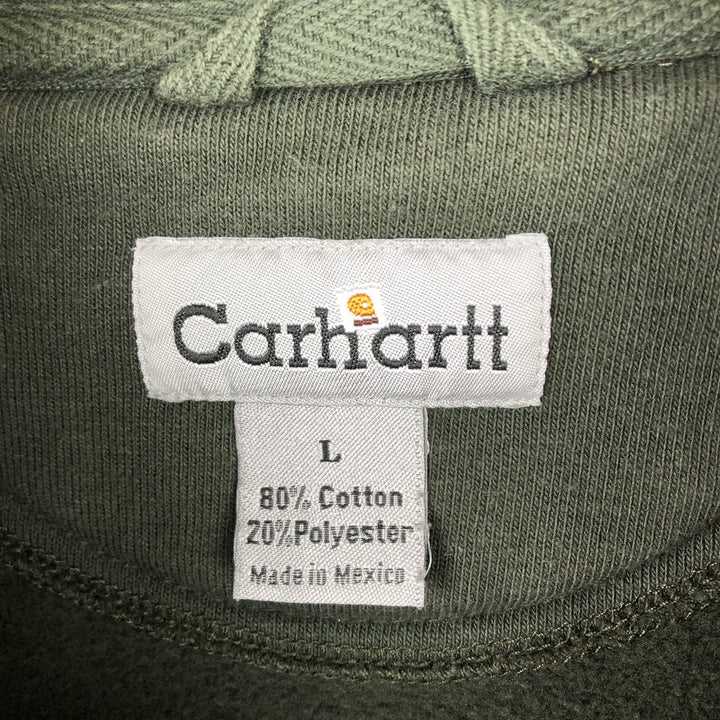 Carhartt Sweat Pullover Hoodie Men's Size L cotton green type Vintage Second Hand