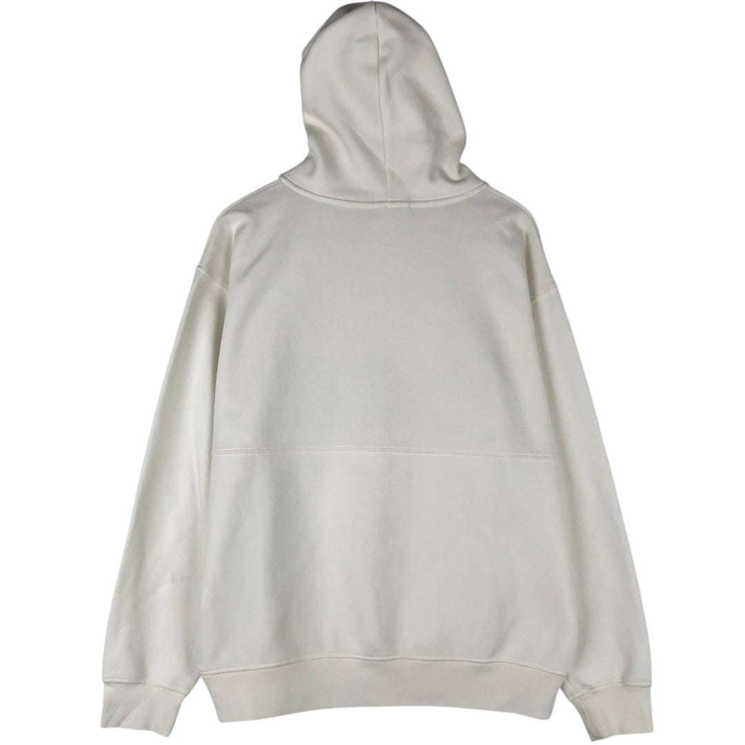 Ralph Lauren POLO RALPH LAUREN sweatshirt pullover hoodie, men's size L cotton white type Vintage Second Hand