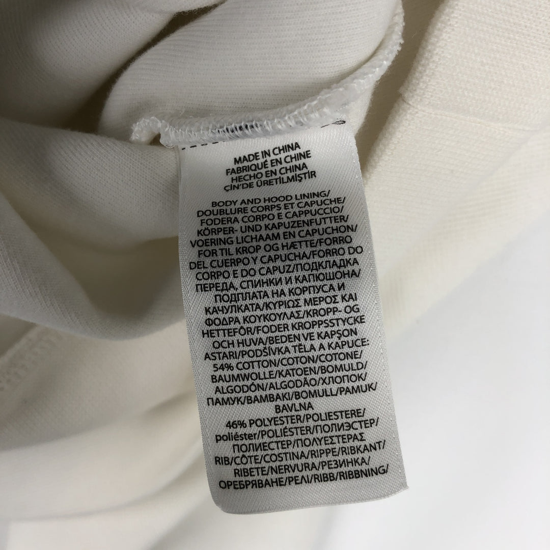 Ralph Lauren POLO RALPH LAUREN sweatshirt pullover hoodie, men's size L cotton white type Vintage Second Hand