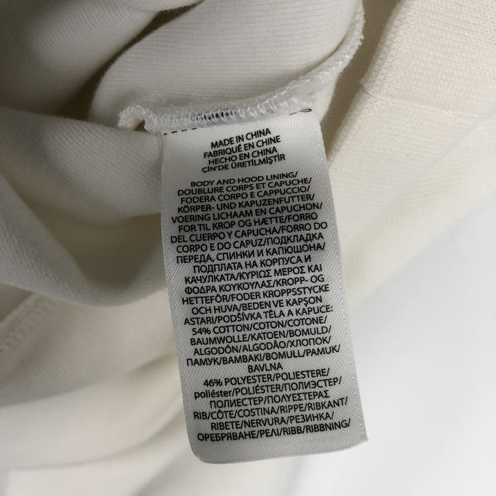 Ralph Lauren POLO RALPH LAUREN sweatshirt pullover hoodie, men's size L cotton white type Vintage Second Hand