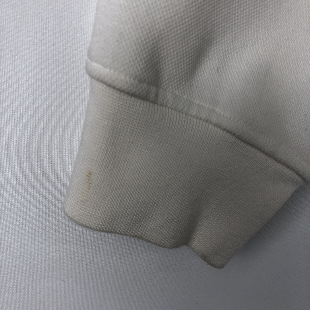 Ralph Lauren POLO RALPH LAUREN sweatshirt pullover hoodie, men's size L cotton white type Vintage Second Hand
