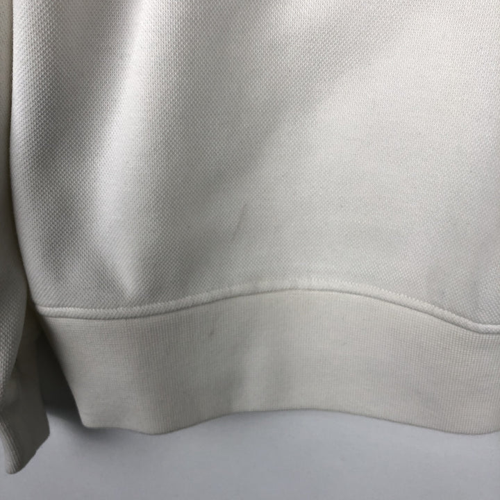 Ralph Lauren POLO RALPH LAUREN sweatshirt pullover hoodie, men's size L cotton white type Vintage Second Hand
