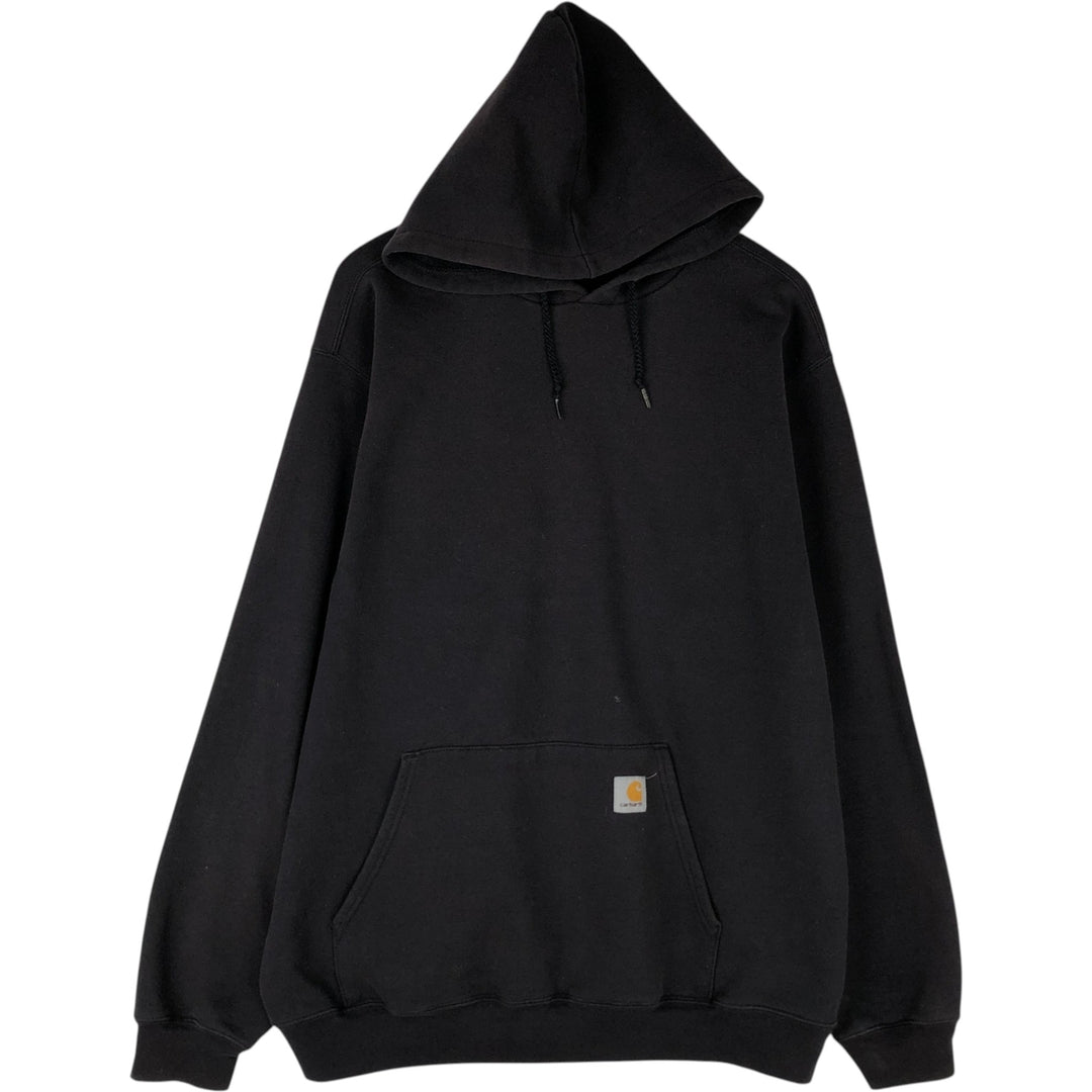 Carhartt Sweat Pullover Hoodie Men's Size L cotton dark chocolate Vintage Second Hand