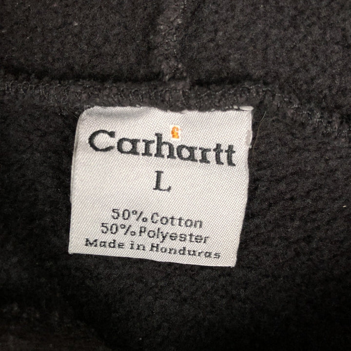 Carhartt Sweat Pullover Hoodie Men's Size L cotton dark chocolate Vintage Second Hand