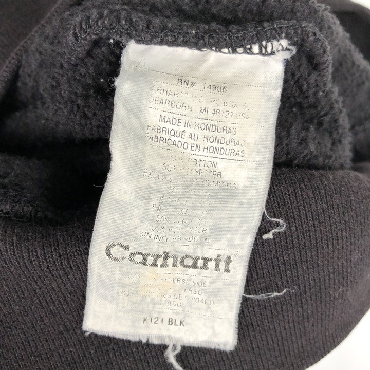 Carhartt Sweat Pullover Hoodie Men's Size L cotton dark chocolate Vintage Second Hand