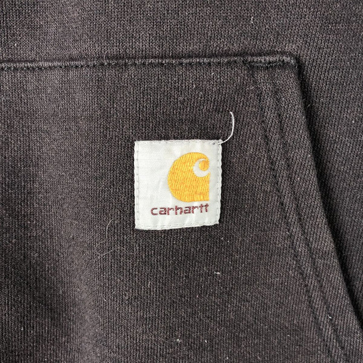 Carhartt Sweat Pullover Hoodie Men's Size L cotton dark chocolate Vintage Second Hand