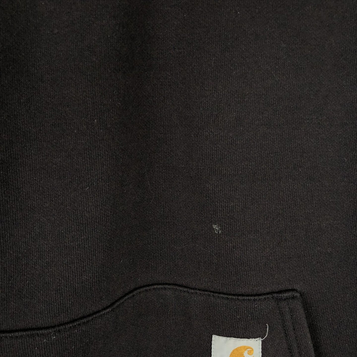 Carhartt Sweat Pullover Hoodie Men's Size L cotton dark chocolate Vintage Second Hand