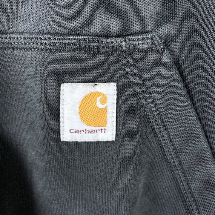 Carhartt TS0617-M Sweat Half-Zip Hoodie, Men's Size L (equivalent) cotton Charcoal Vintage Second Hand