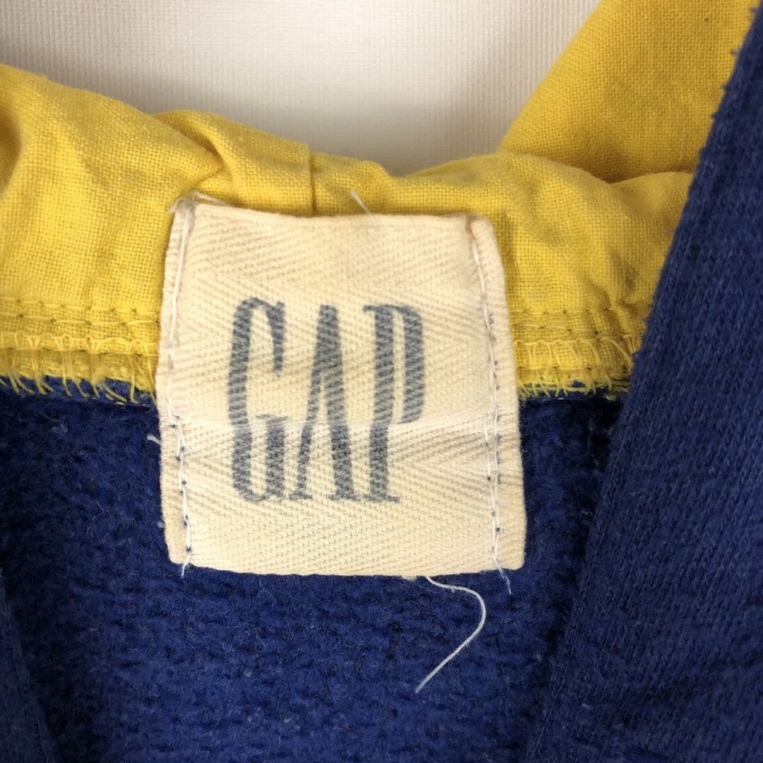 90'S GAP Vintage Pullover Hoodie, Men's XL polyester blue type Vintage Second Hand