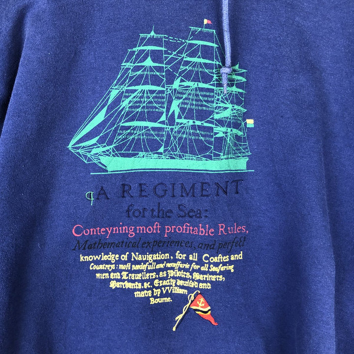 90'S GAP Vintage Pullover Hoodie, Men's XL polyester blue type Vintage Second Hand