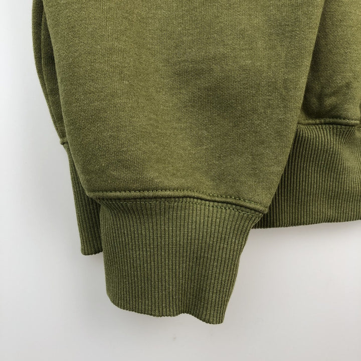 Carhartt Loose Fit Half-Zip Hoodie, Men's Size L cotton Khaki type Vintage Second Hand
