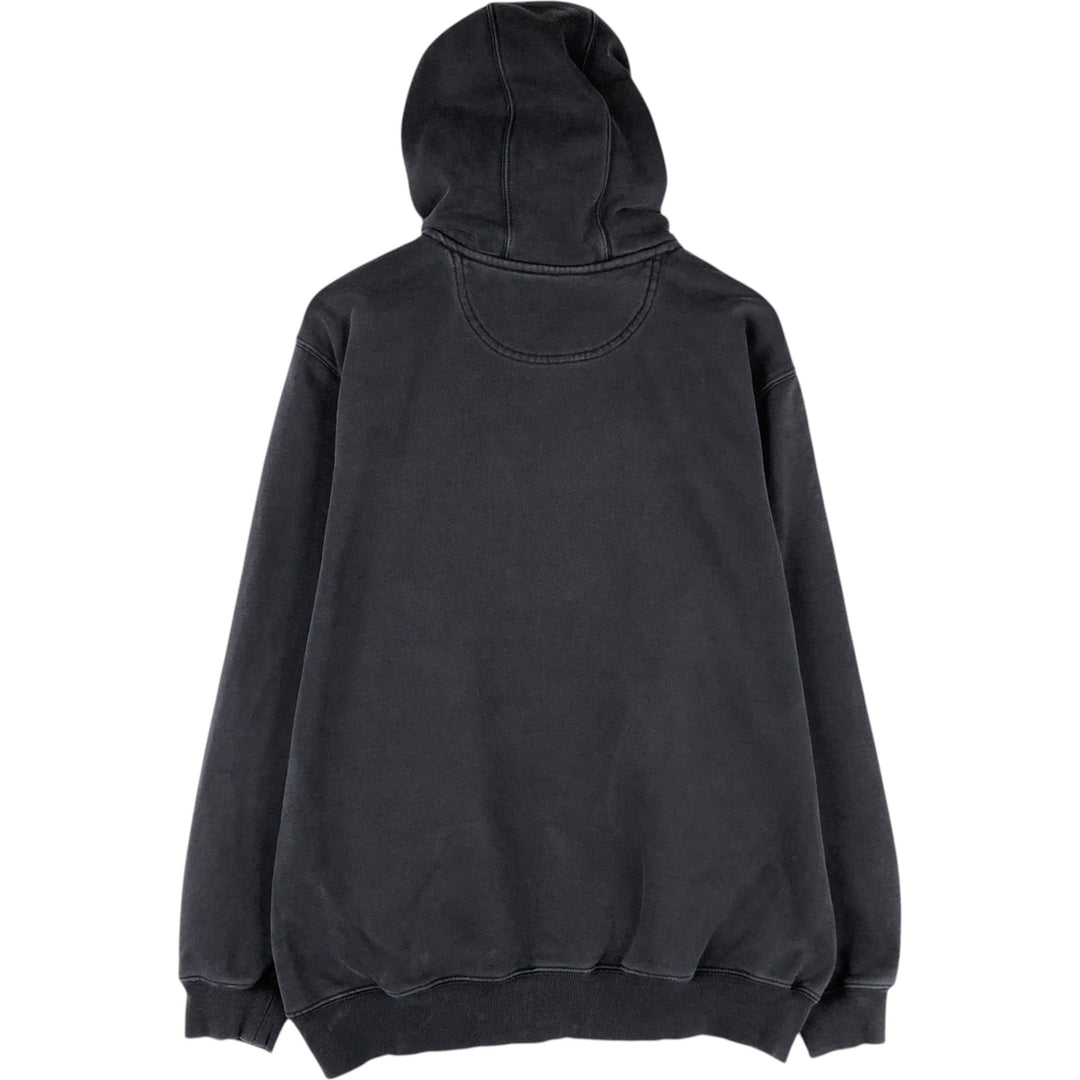 Carhartt Sweat Half Zip Hoodie Men's L size cotton Charcoal Vintage Second Hand