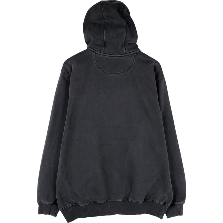 Carhartt Sweat Half Zip Hoodie Men's L size cotton Charcoal Vintage Second Hand