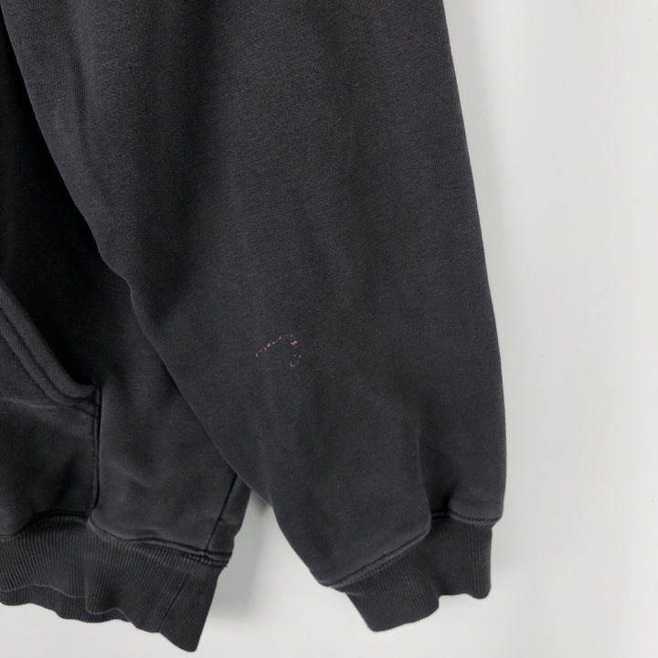 Carhartt Sweat Half Zip Hoodie Men's L size cotton Charcoal Vintage Second Hand