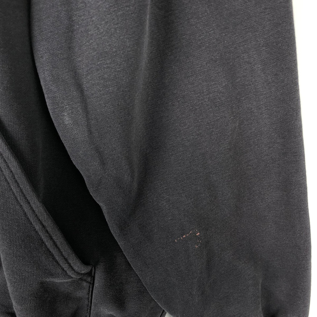 Carhartt Sweat Half Zip Hoodie Men's L size cotton Charcoal Vintage Second Hand