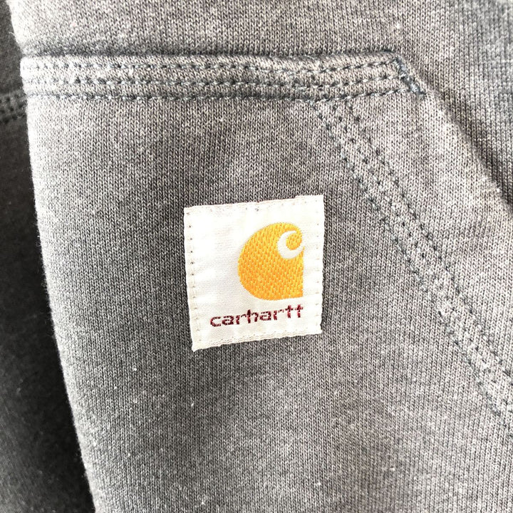 Carhartt Loose Fit Half-Zip Hoodie, Men's Size L cotton gray type Vintage Second Hand