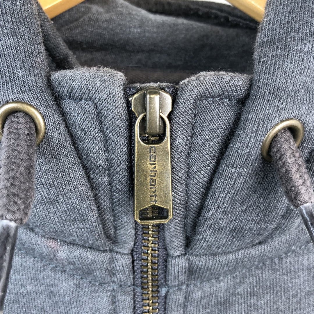 Carhartt Loose Fit Half-Zip Hoodie, Men's Size L cotton gray type Vintage Second Hand