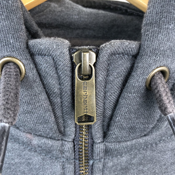 Carhartt Loose Fit Half-Zip Hoodie, Men's Size L cotton gray type Vintage Second Hand