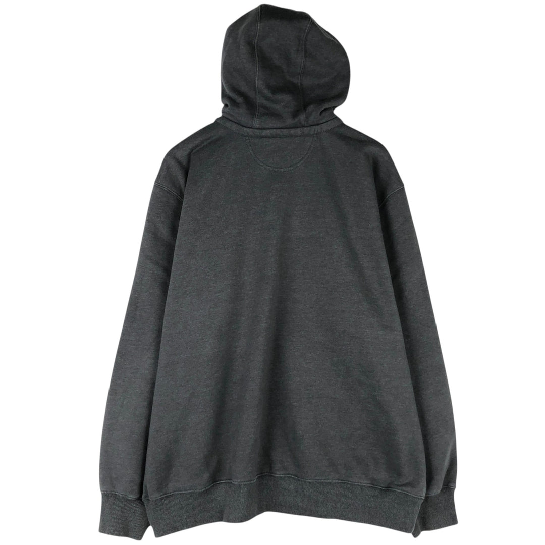 Carhartt Loose Fit Half-Zip Hoodie, Men's XL cotton Charcoal Vintage Second Hand