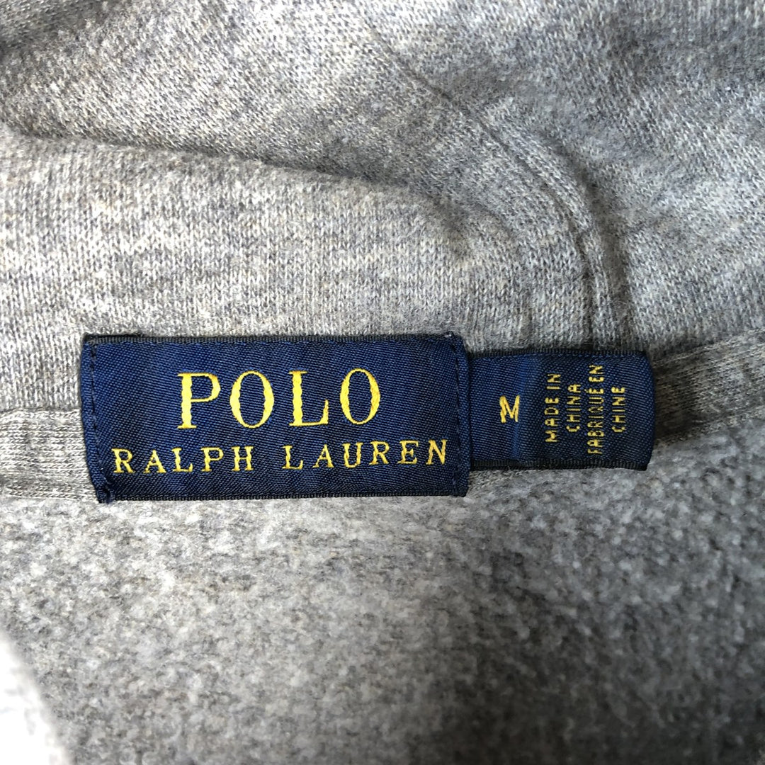 Ralph Lauren POLO RALPH LAUREN Sweatshirt pullover hoodie, men's size M cotton gray type Vintage Second Hand