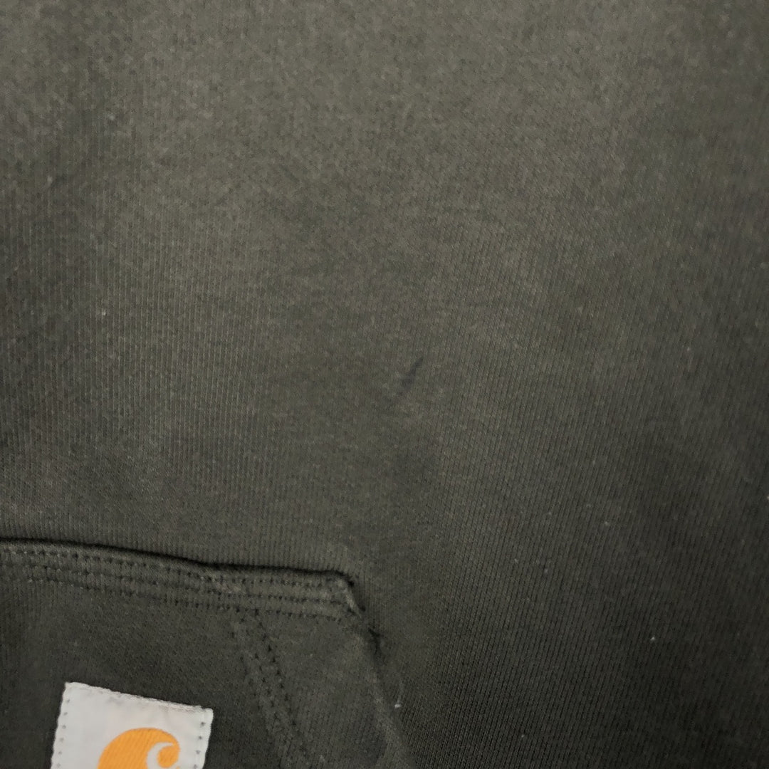 Carhartt Loose Fit Sweat Pullover Hoodie, Men's L size cotton Khaki type Vintage Second Hand