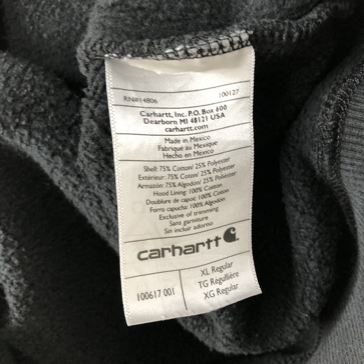 Carhartt ORIGINAL FIT Half-Zip Sweatshirt Pullover Hoodie, Men's Size XL (approx.) cotton black type Vintage Second Hand