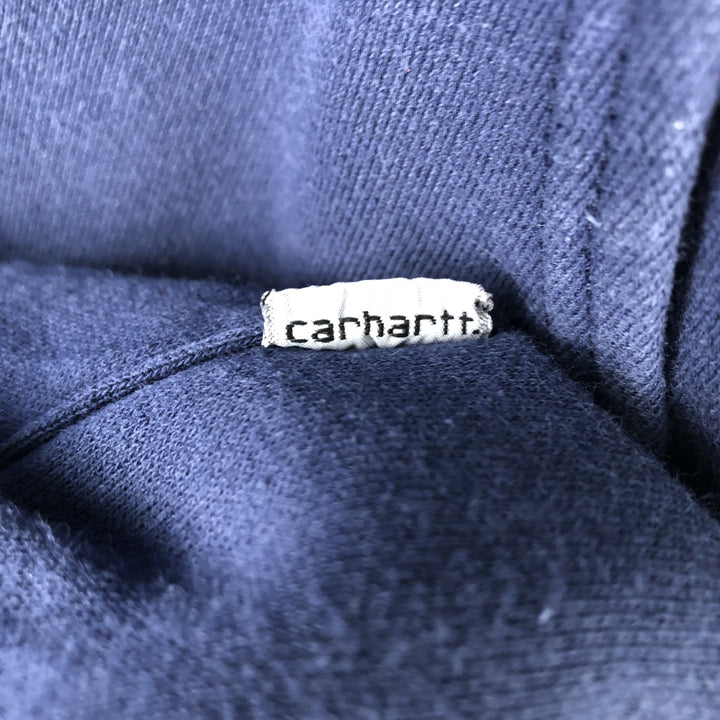 Carhartt Sweat Pullover Hoodie Men's Size L cotton navy blue type Vintage Second Hand