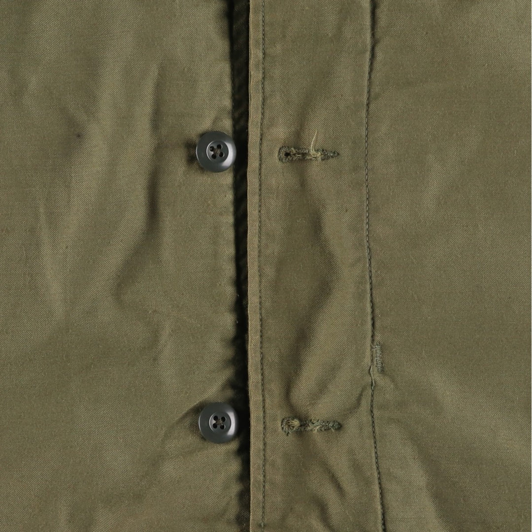 Special Price: Authentic 1970'S US Military A-2 Deck Jacket, Made in USA, Men's Medium (Size 38-40), Vintage unclear Khaki type Vintage Second Hand