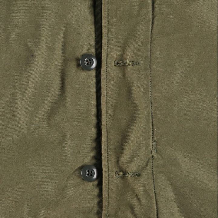 Special Price: Authentic 1970'S US Military A-2 Deck Jacket, Made in USA, Men's Medium (Size 38-40), Vintage unclear Khaki type Vintage Second Hand