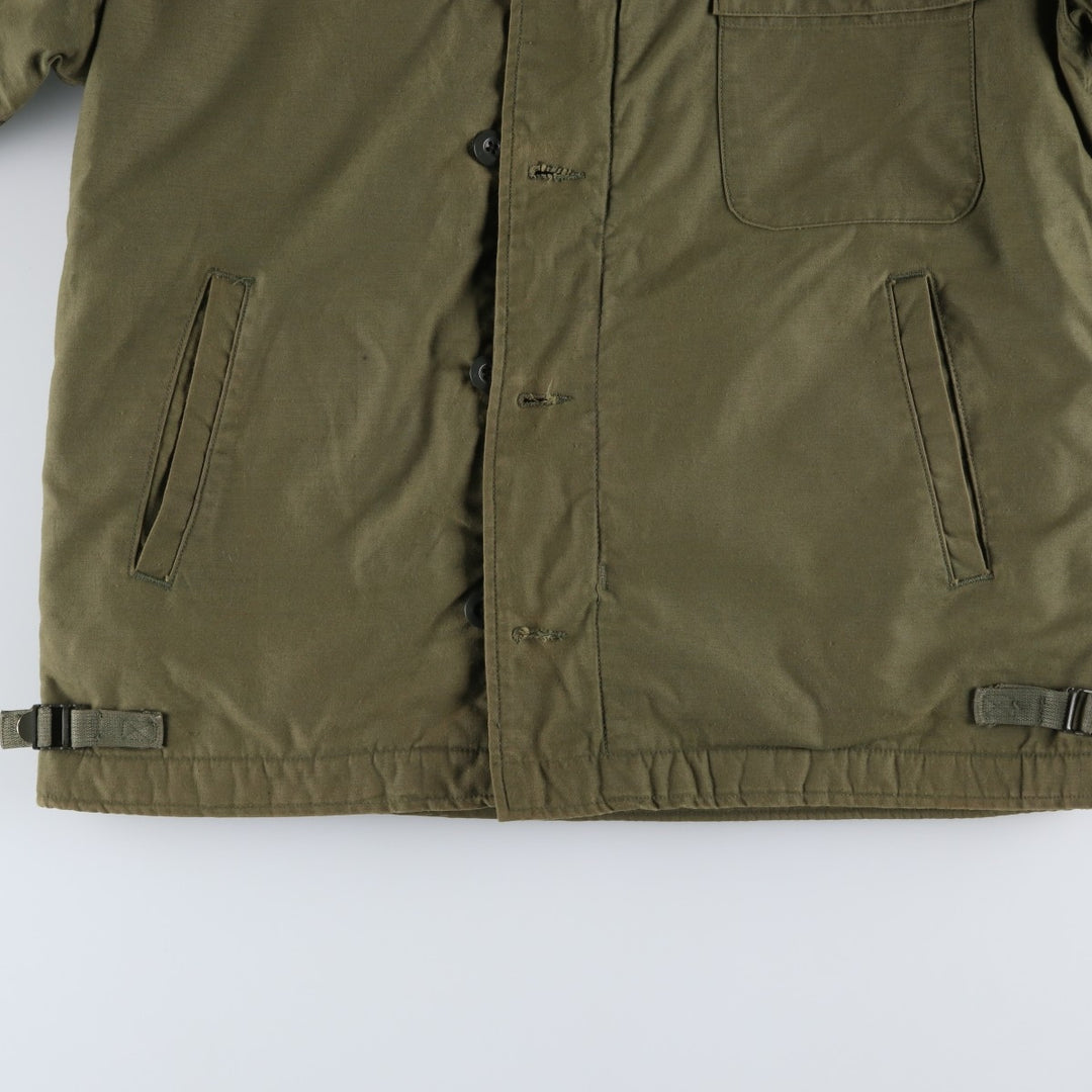 Special Price: Authentic 1970'S US Military A-2 Deck Jacket, Made in USA, Men's Medium (Size 38-40), Vintage unclear Khaki type Vintage Second Hand