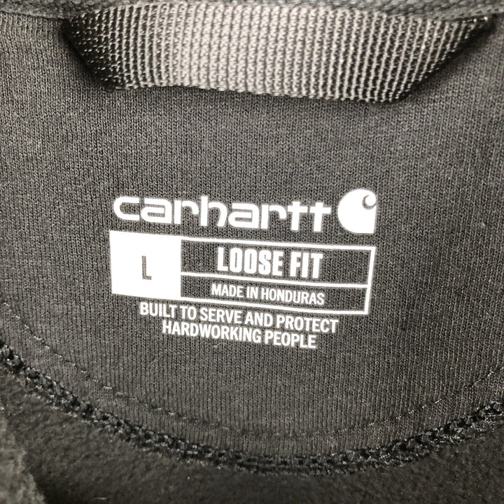 Carhartt Loose Fit Sweat Pullover Hoodie, Men's L size cotton black type Vintage Second Hand