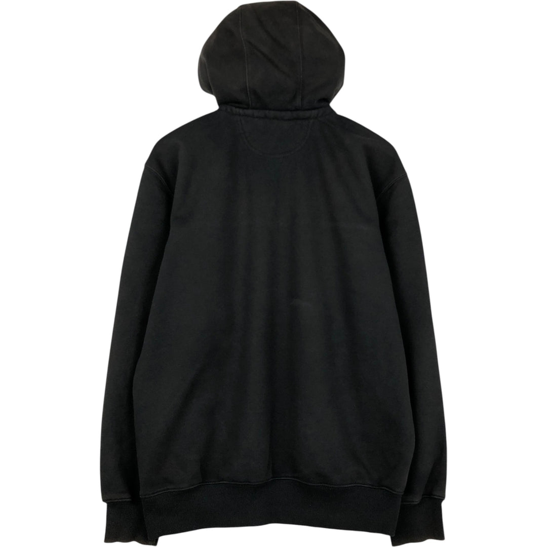 Carhartt Loose Fit Half-Zip Hoodie, Men's Size Medium cotton black type Vintage Second Hand