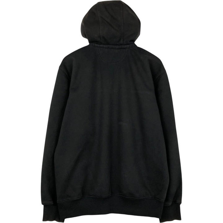 Carhartt Loose Fit Half-Zip Hoodie, Men's Size Medium cotton black type Vintage Second Hand