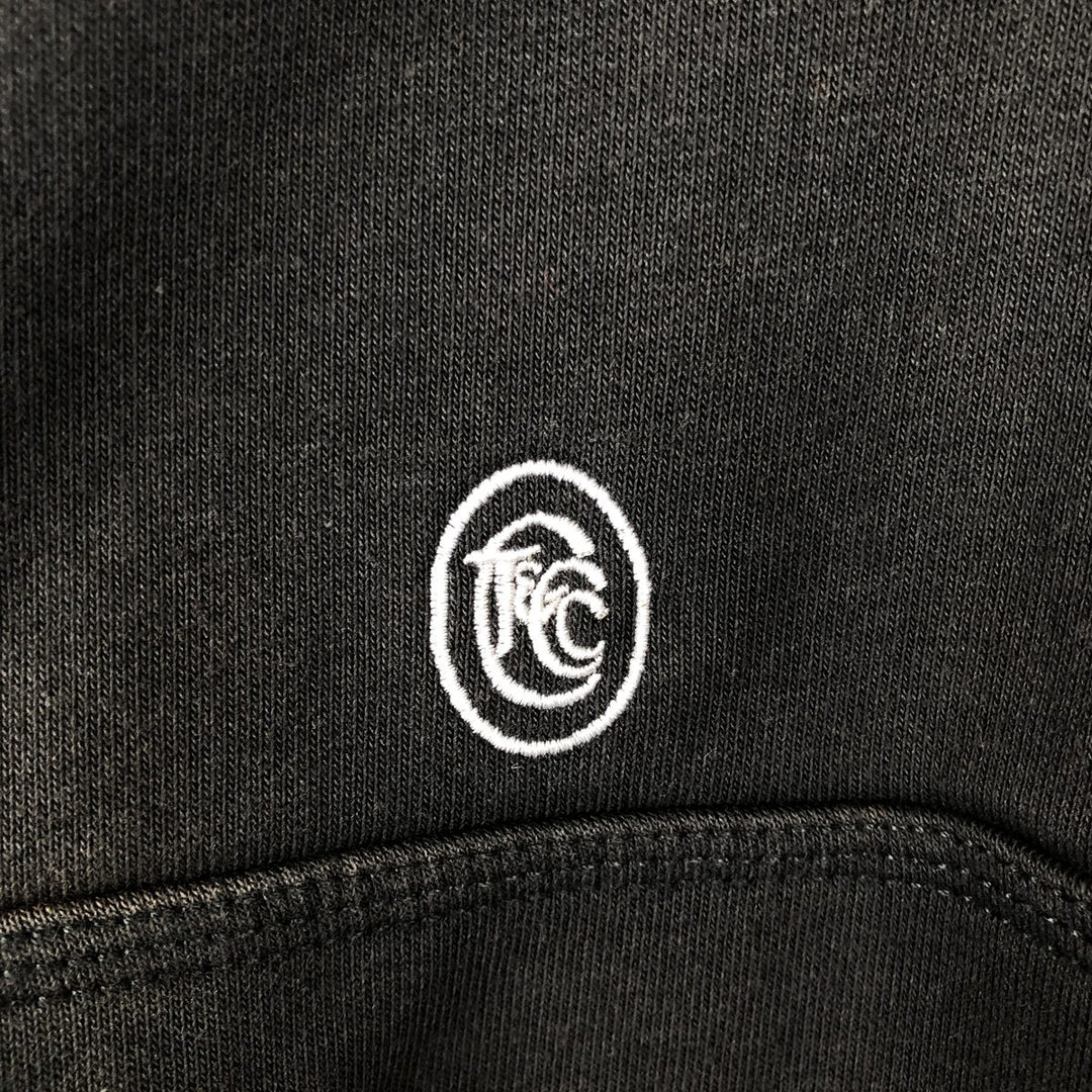 Carhartt Loose Fit Half-Zip Hoodie, Men's Size Medium cotton black type Vintage Second Hand