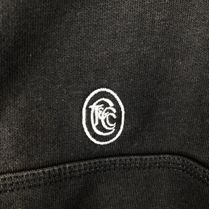 Carhartt Loose Fit Half-Zip Hoodie, Men's Size Medium cotton black type Vintage Second Hand