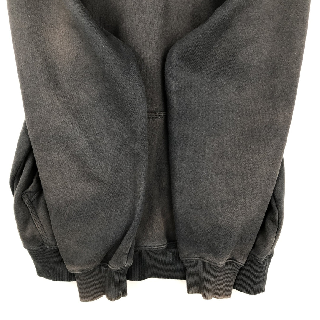 Carhartt Loose Fit Half-Zip Hoodie, Men's Size Medium cotton black type Vintage Second Hand