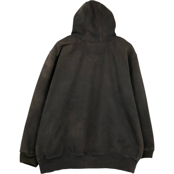 Carhartt ORIGINAL FIT sweatshirt pullover hoodie, men's XL size cotton dark chocolate Vintage Second Hand