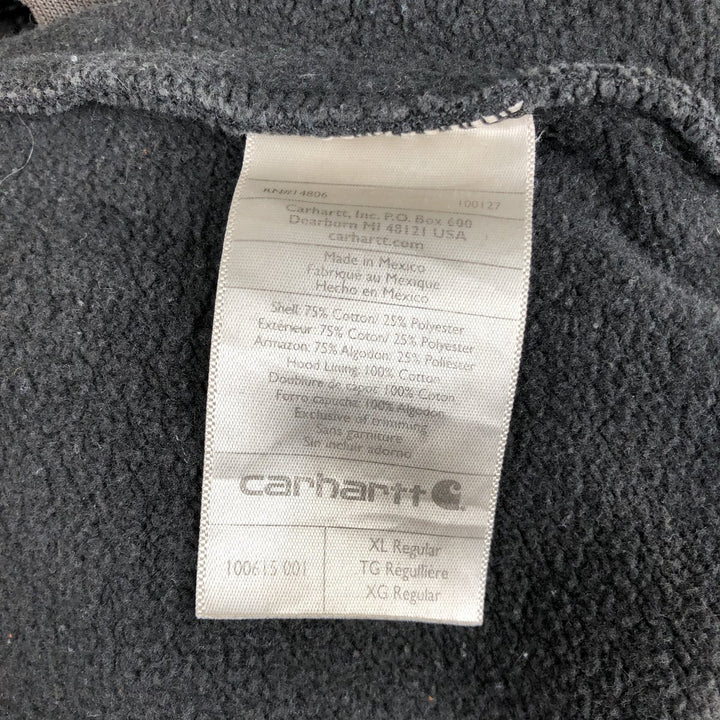 Carhartt ORIGINAL FIT sweatshirt pullover hoodie, men's XL size cotton dark chocolate Vintage Second Hand