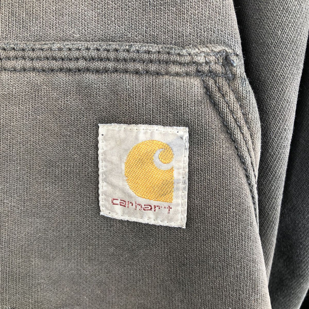 Carhartt ORIGINAL FIT sweatshirt pullover hoodie, men's XL size cotton dark chocolate Vintage Second Hand