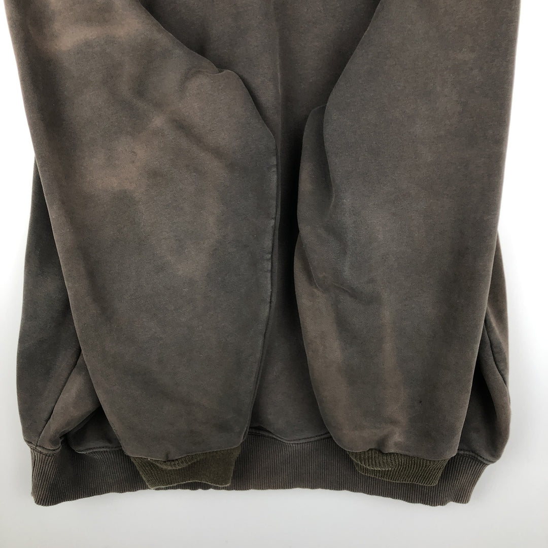 Carhartt ORIGINAL FIT sweatshirt pullover hoodie, men's XL size cotton dark chocolate Vintage Second Hand