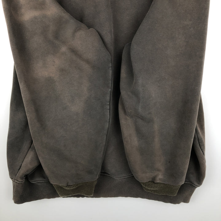 Carhartt ORIGINAL FIT sweatshirt pullover hoodie, men's XL size cotton dark chocolate Vintage Second Hand