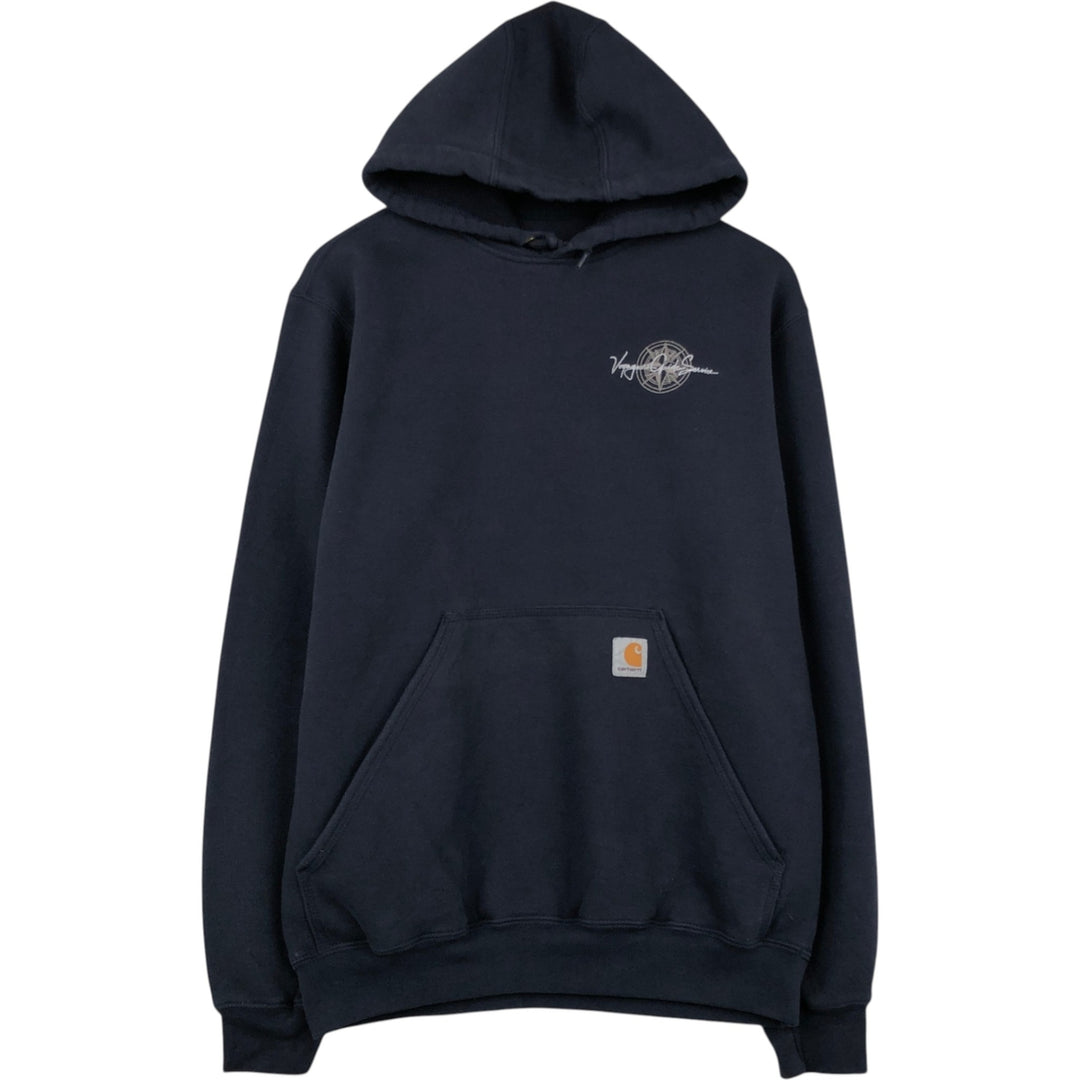 Carhartt ORIGINAL FIT Sweatshirt Pullover Hoodie, Men's Size S cotton navy blue type Vintage Second Hand